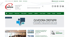 Desktop Screenshot of crefpr.org.br